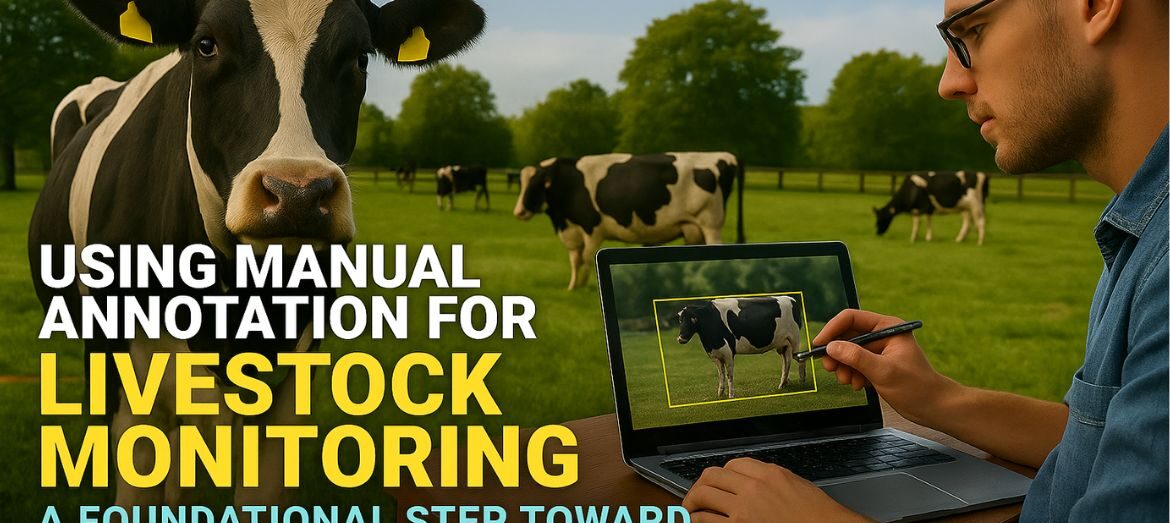 A livestock monitoring system using manual annotation with AI-powered insights by Learning Spiral AI to improve animal health and farming efficiency.