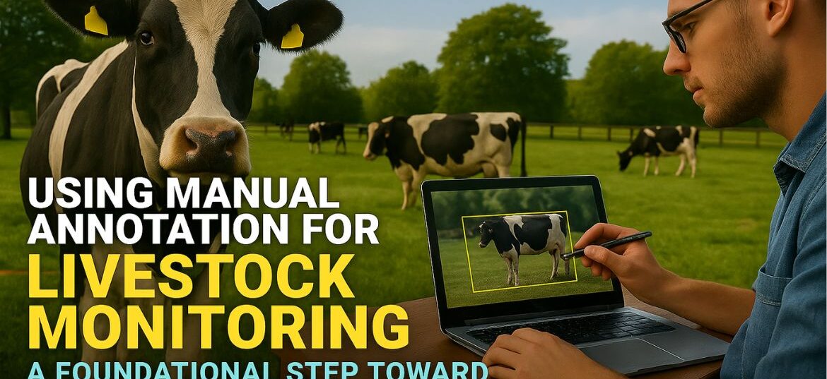 A livestock monitoring system using manual annotation with AI-powered insights by Learning Spiral AI to improve animal health and farming efficiency.