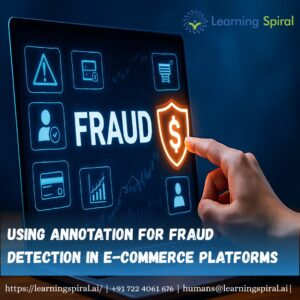 A realistic fraud-analysis dashboard showing image, text, and graph annotations that help e-commerce platforms detect scams and protect buyers.