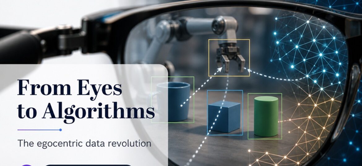 First-person wearable camera capturing hand-object interaction for egocentric AI training data by Learning Spiral AI