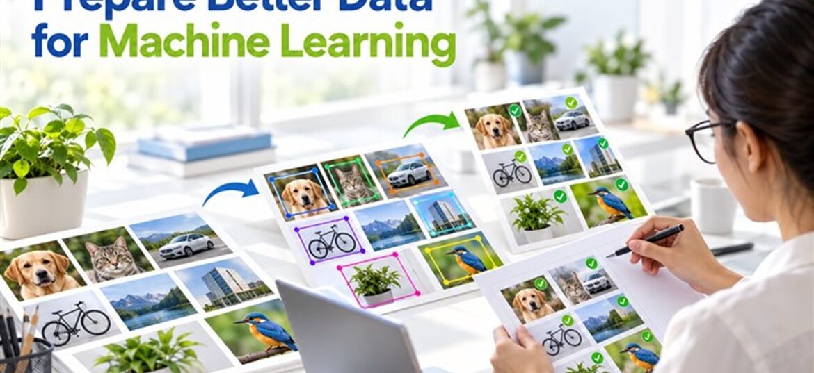 Dataset for Machine Learning showing data preparation, annotation and AI training data quality assurance.